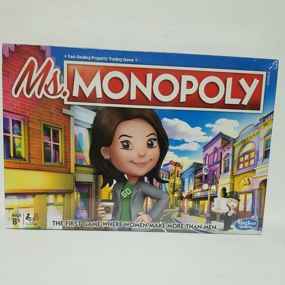 Ms. Monopoly Board Game, Hasbro Games Brand New factory Sealed Toy - Picture 1 of 2